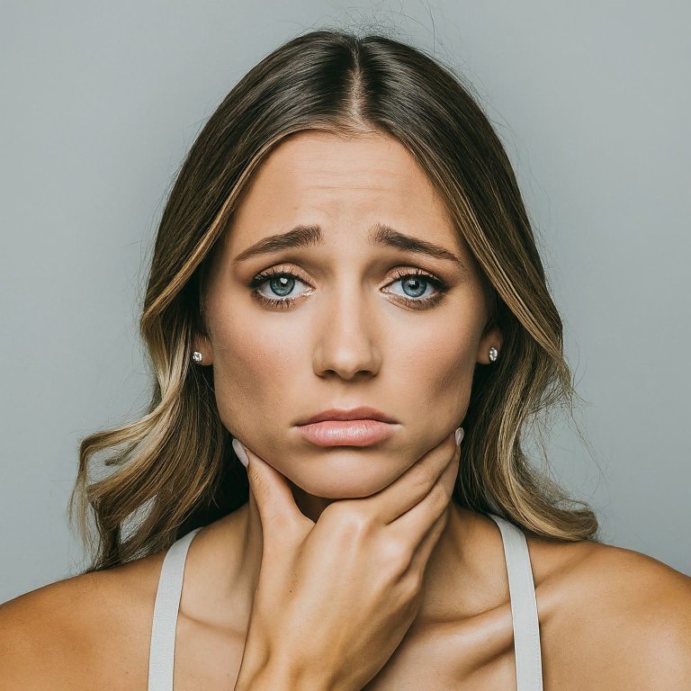woman with weak chin